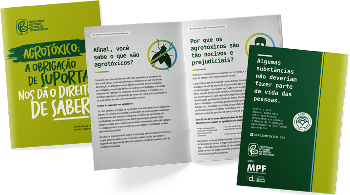 Imagem do folder da campanha.